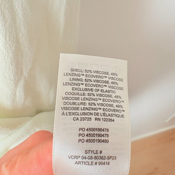 Aritzia Wilfred Bellow Gathered Bust Midi Dress in Pastel Sage Green Size 4 - Picture 9 of 9